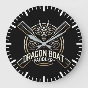 Drachenboot-Paddler, Drachenboot-Rennmotivation Große Wanduhr