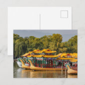 Drachenboote für Touristen | Kunming Lake Postkarte (Vorne/Hinten)