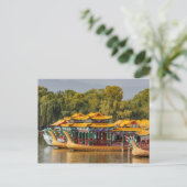 Drachenboote für Touristen | Kunming Lake Postkarte (Stehend Vorderseite)