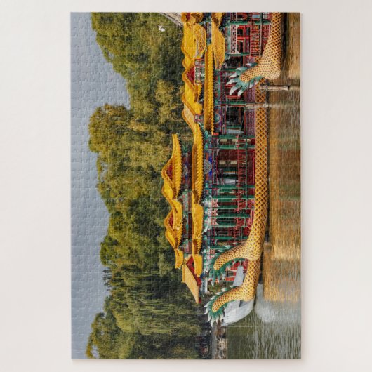 Drachenboote für Touristen | Kunming Lake Puzzle (Vertikal)