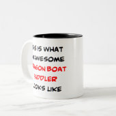 Drachenbootpaddler, phantastisch zweifarbige tasse (Vorderseite Links)