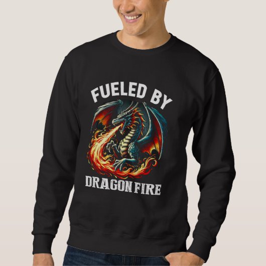 Drachenbootrennen - Von Drachenfeuer befeuert Sweatshirt (Vorderseite)