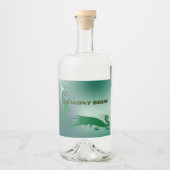 Drachenbraut Alkoholflaschenetikett (Vorderseite)