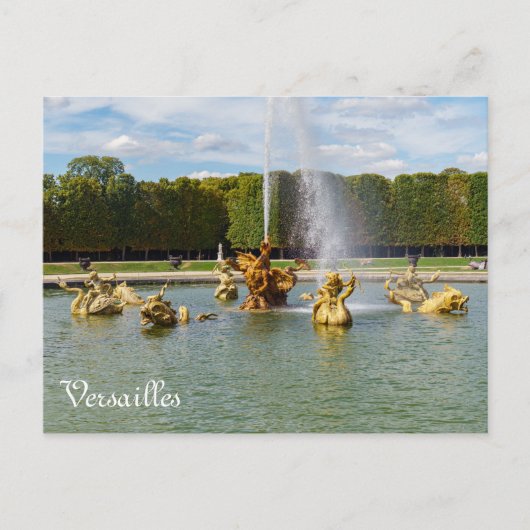 Drachenbrunnen im Garten Versailles - Frankreich Postkarte (Vorderseite)