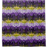 DrachenDamaskus ohne Binäre - Flag für nicht binär Duschvorhang (Vorderseite)