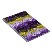 DrachenDamaskus ohne Binäre - Flag für nicht binär Notizblock (Rechte Seite)