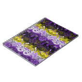 DrachenDamaskus ohne Binäre - Flag für nicht binär Notizblock (Linke Seite)