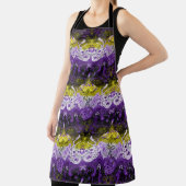 DrachenDamaskus ohne Binäre - Flag für nicht binär Schürze (InSitu)