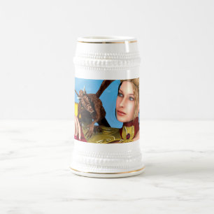 Drachendame Bierglas