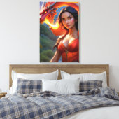 Drachendame Leinwanddruck (Insitu (Schlafzimmer))