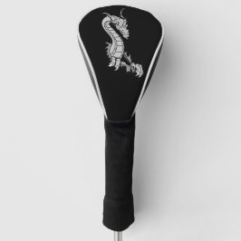 Drachendesign schwarz golf headcover