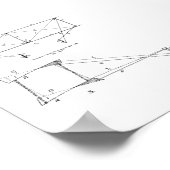 Drachendiagramm - Drachen (rechts), 1899 Poster (Ecke)