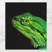 Drachenechse Weinetikett (Einzelnes Label)