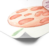 Dracheneier Prähistorische Babydusche Poster (Ecke)