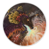 Dracheneigenschaft der Feuerspitzel Keramikknauf (Vorderseite)