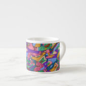 Drachenfahrt, Original Abstrakt Espressotasse (Vorderseite Rechts)