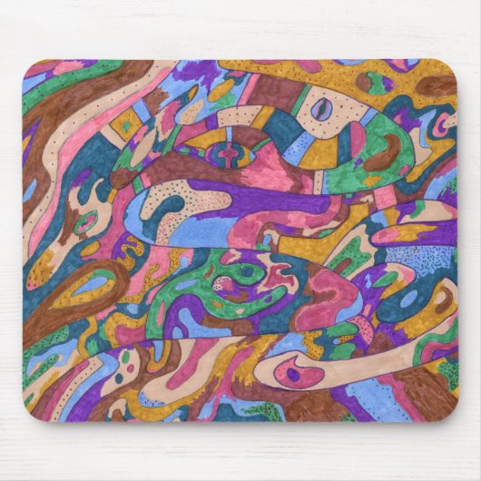 Drachenfahrt, Original Abstrakt Mousepad (Vorne)