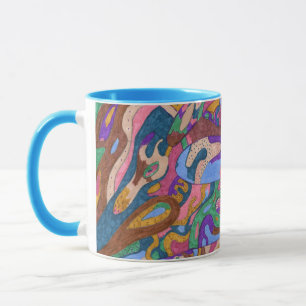 Drachenfahrt, Original Abstrakt Tasse