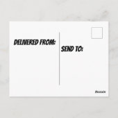 Drachenfalte Postkarte (Rückseite)