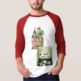 Drachenfamilie Behalt & Panda T-Shirt