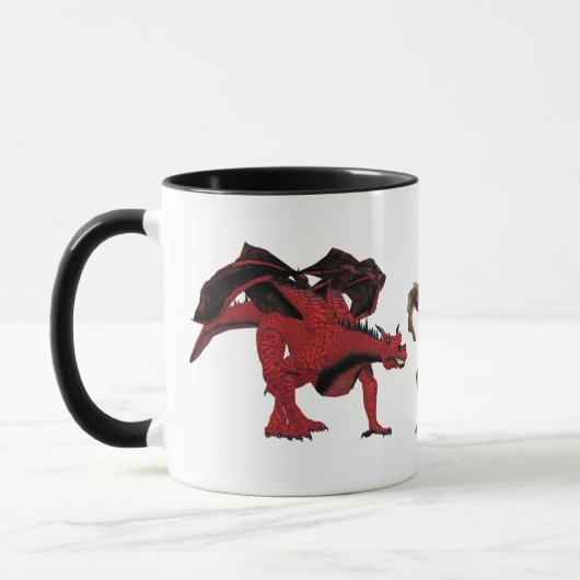 Drachenfamilie Tasse (Links)