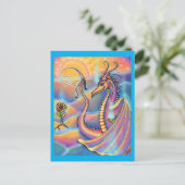 Drachenfantasie von Renee L. Lavoie Postkarte (Stehend Vorderseite)