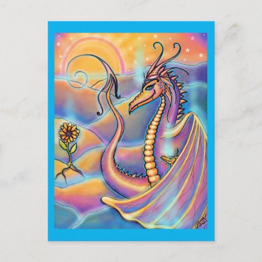 Drachenfantasie von Renee L. Lavoie Postkarte (Vorderseite)