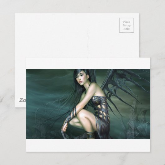 Drachenfee Postkarte (Vorne/Hinten)