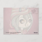 Drachenfee-Postkartenrosa Postkarte (Rückseite)