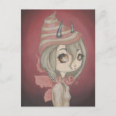 Drachenfee-Postkartenrosa Postkarte (Vorderseite)