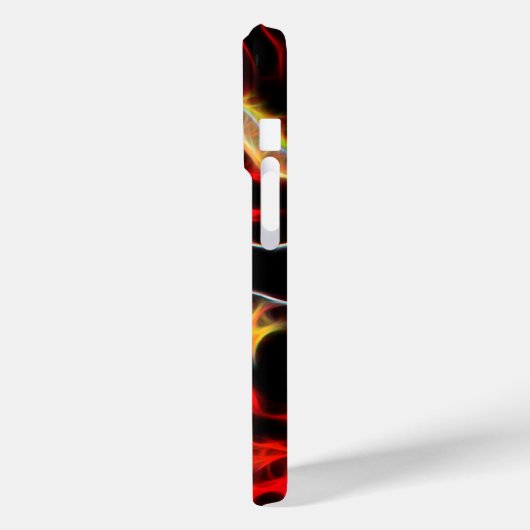 Drachenfeuer auf Glücksenergie Case-Mate iPhone Hülle (Rückseite / Links)