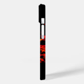 Drachenfeuer auf Glücksenergie Case-Mate iPhone Hülle (Rückseite / Links)