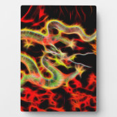 Drachenfeuer auf Glücksenergie Fotoplatte (Vorderseite)