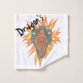 Drachenfeuer Badhandtuch Set (Waschlappen)
