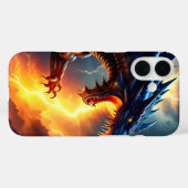 Drachenfeuer-Blitzkampf zwei Case-Mate iPhone Hülle (Rückseite (Horizontal))