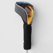 Drachenfeuer-Blitzkampf zwei Golf Headcover (angewinkelt)