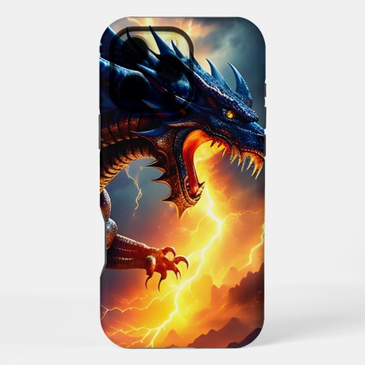 Drachenfeuer-Blitzkampf zwei iPhone Hülle (Rückseite)