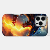 Drachenfeuer-Blitzkampf zwei iPhone Hülle (Rückseite (Horizontal))