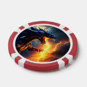 Drachenfeuer-Blitzkampf zwei Pokerchips (Einzeln)