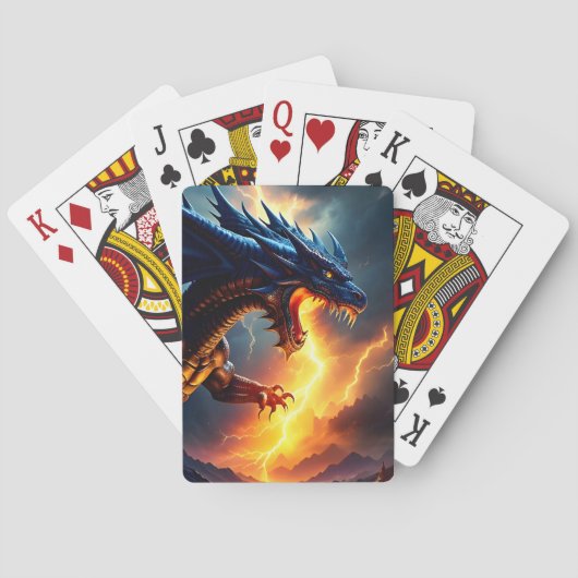 Drachenfeuer-Blitzkampf zwei Spielkarten (Rückseite)