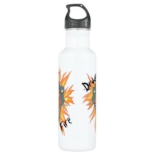Drachenfeuer Edelstahlflasche (Rückseite)