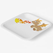 Drachenfeuer im Märchen, Geburtstag, Party Pappteller (Gewinkelt)