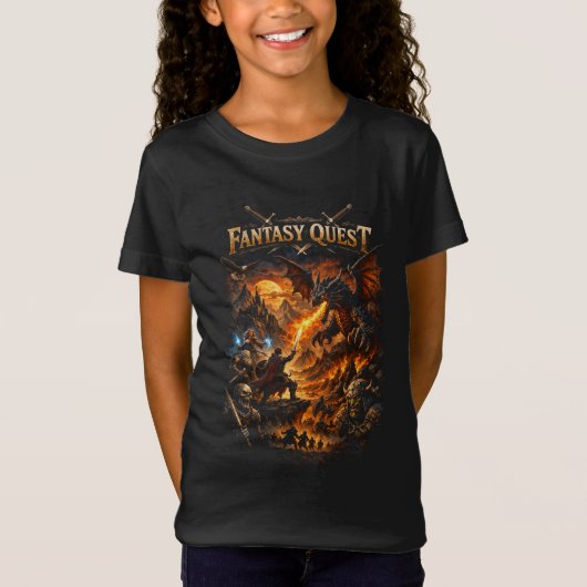 Drachenfeuer-Quest T-Shirt (Vorderseite)