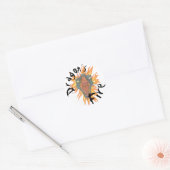 Drachenfeuer Runder Aufkleber (Umschlag)