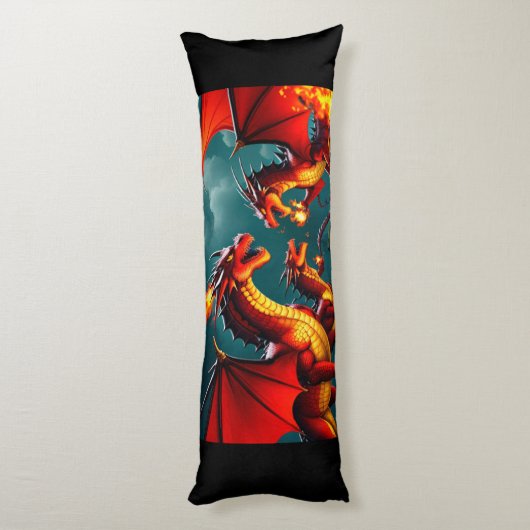 Drachenfeuer Seitenschläferkissen (Rückseite (Vertikal))