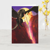 Drachenfeueratmen Lava Dark Moon Karte (Gelbe Blume)