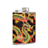 Drachenfeuerdekor auf Lucky Energy Flachmann (Rechts)