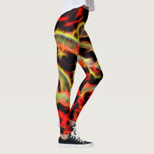 Drachenfeuerdekor Leggings