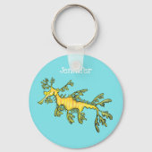 Drachenfisch Cartoon Schlüsselanhänger (Vorderseite)