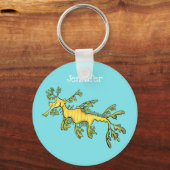 Drachenfisch Cartoon Schlüsselanhänger (Vorderseite)